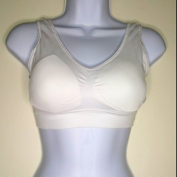 Genie Bra white Athletic Bra with wide staps - Picture 7 of 8